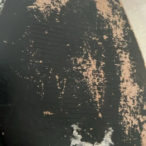 One Teaspoon Black Gold Crackled Metallic Nail Detailing Slip On Mules - Picture 14 of 15